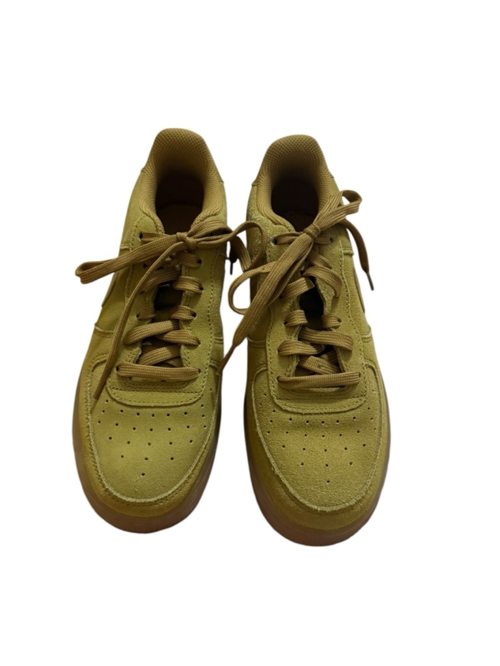 Nike mustard yellow  Suede Low-Top Sneakers
